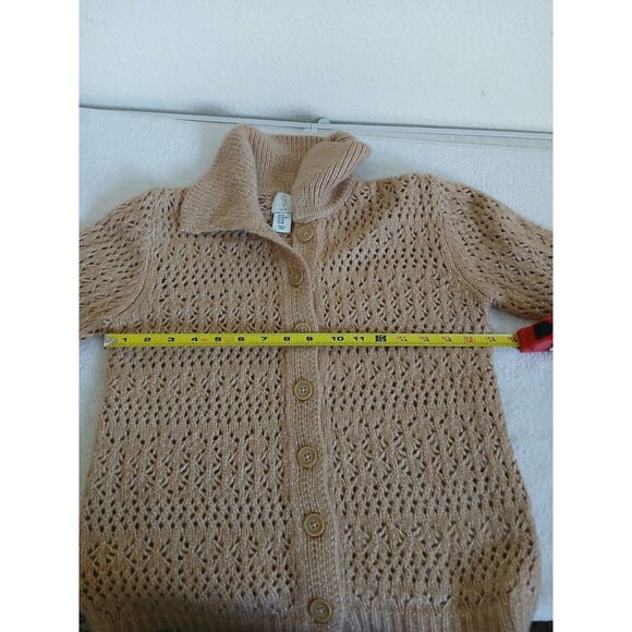 Joie Women’s Beige Knit Cardigan Sweater XS Button Up Collared Long Sleeve - Picture 12 of 16